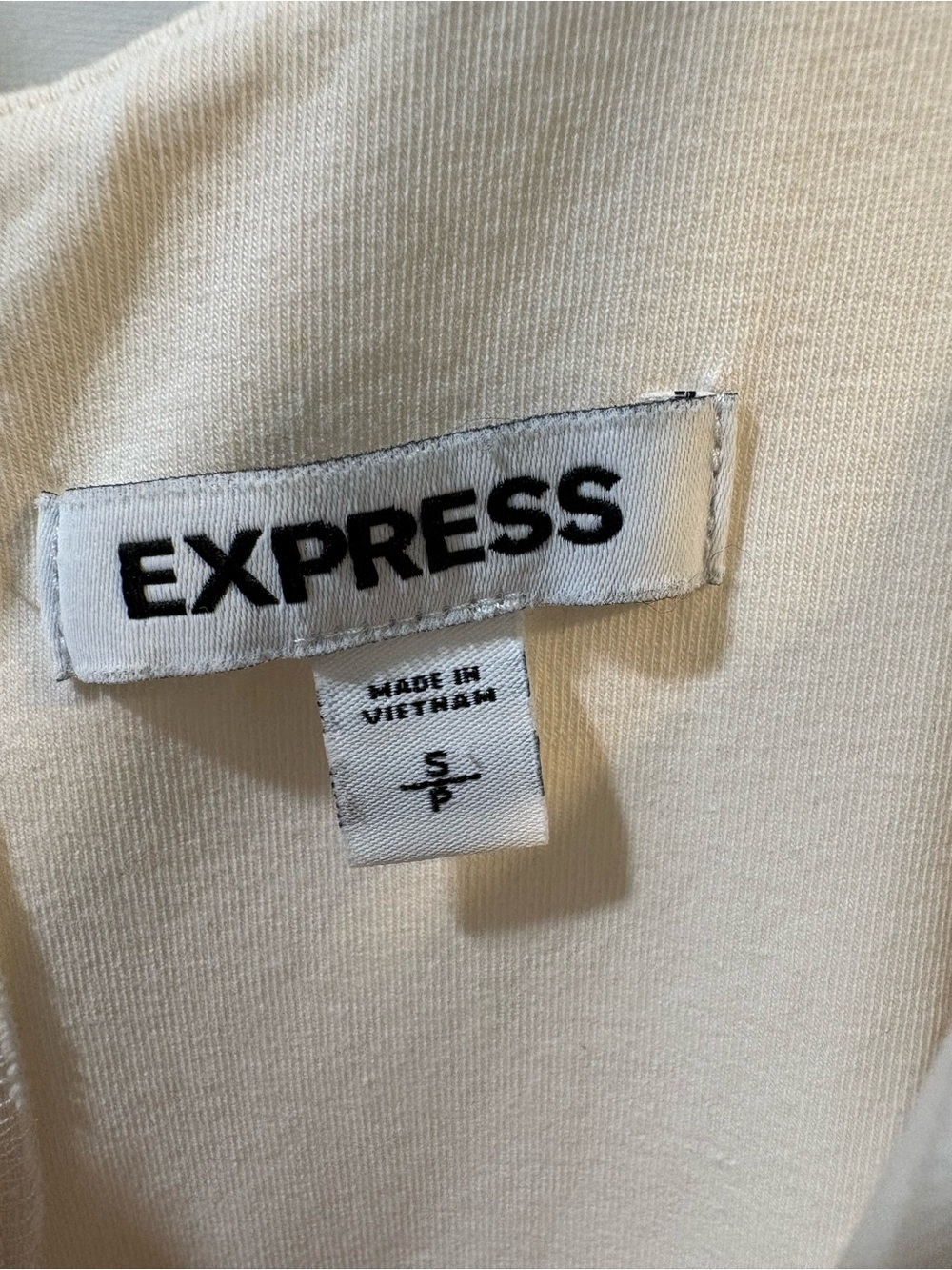Express Linen Blend Utility Cargo Wide Leg Jumpsuit Small Ivory Taupe - Picture 5 of 10